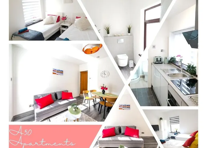 A50 Apartments Stoke - 3 Bedrooms - 3 Bathrooms Incl 2 Ensuites House